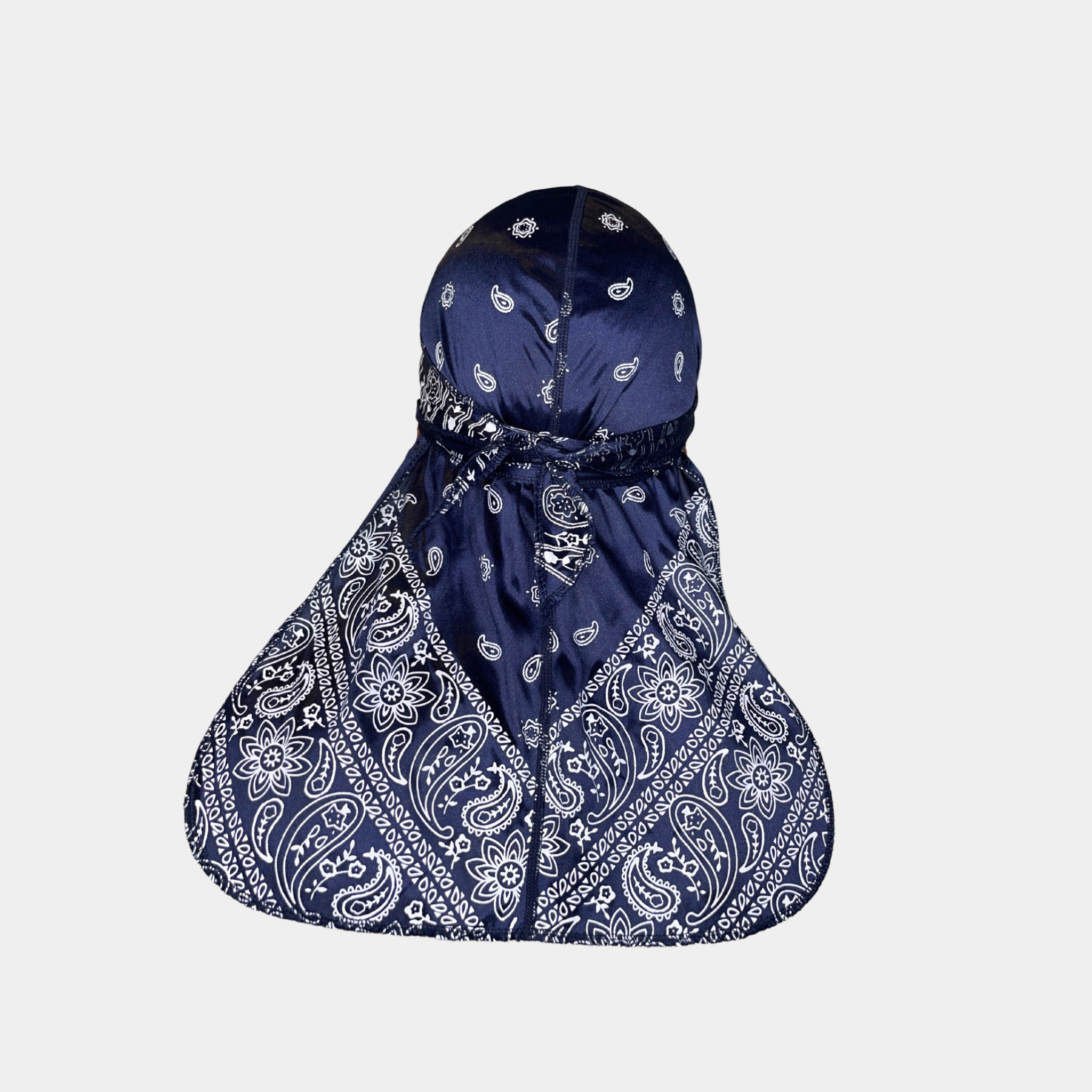 Navy Bandana Silky Durag