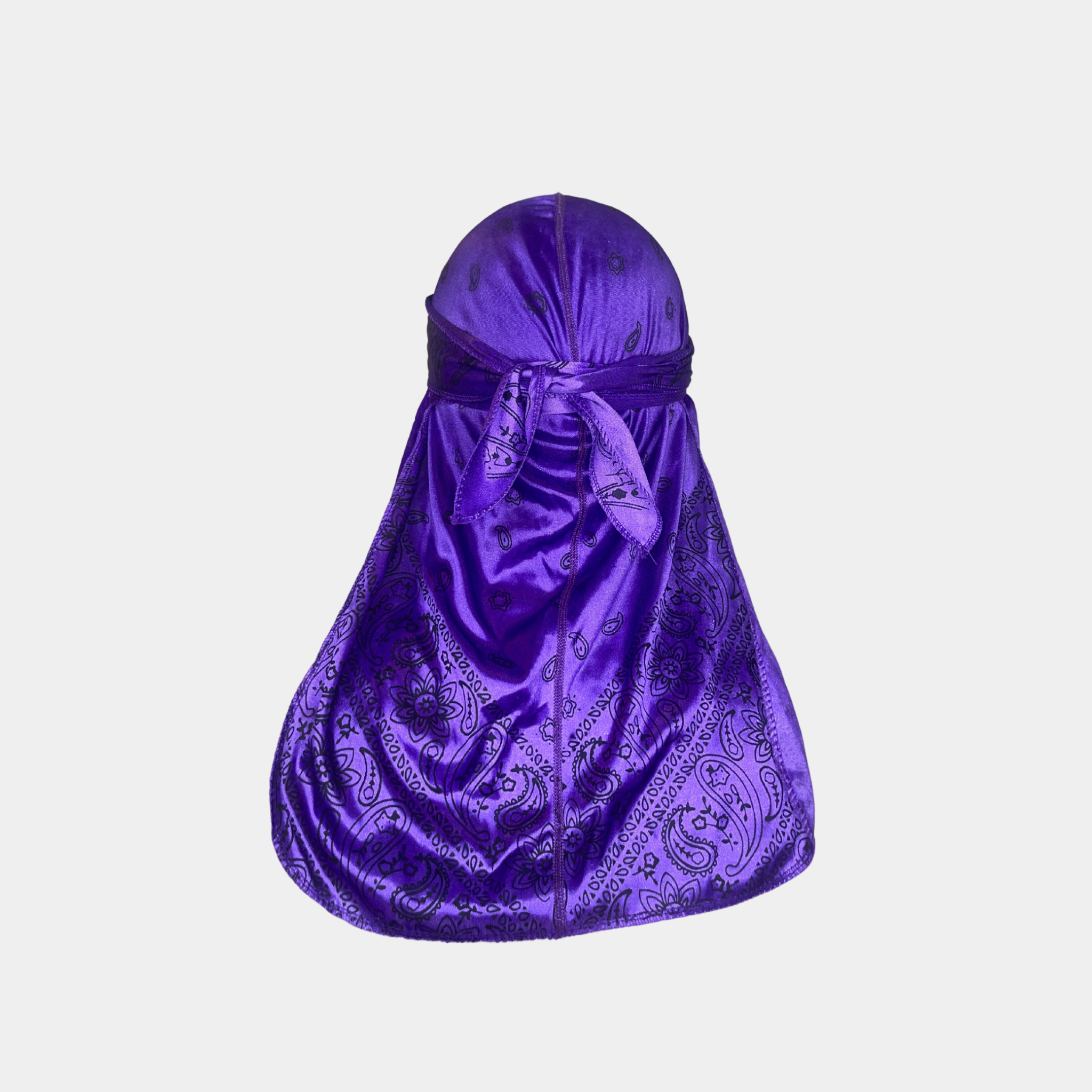 Purple "Grape" Bandana Silky Durag