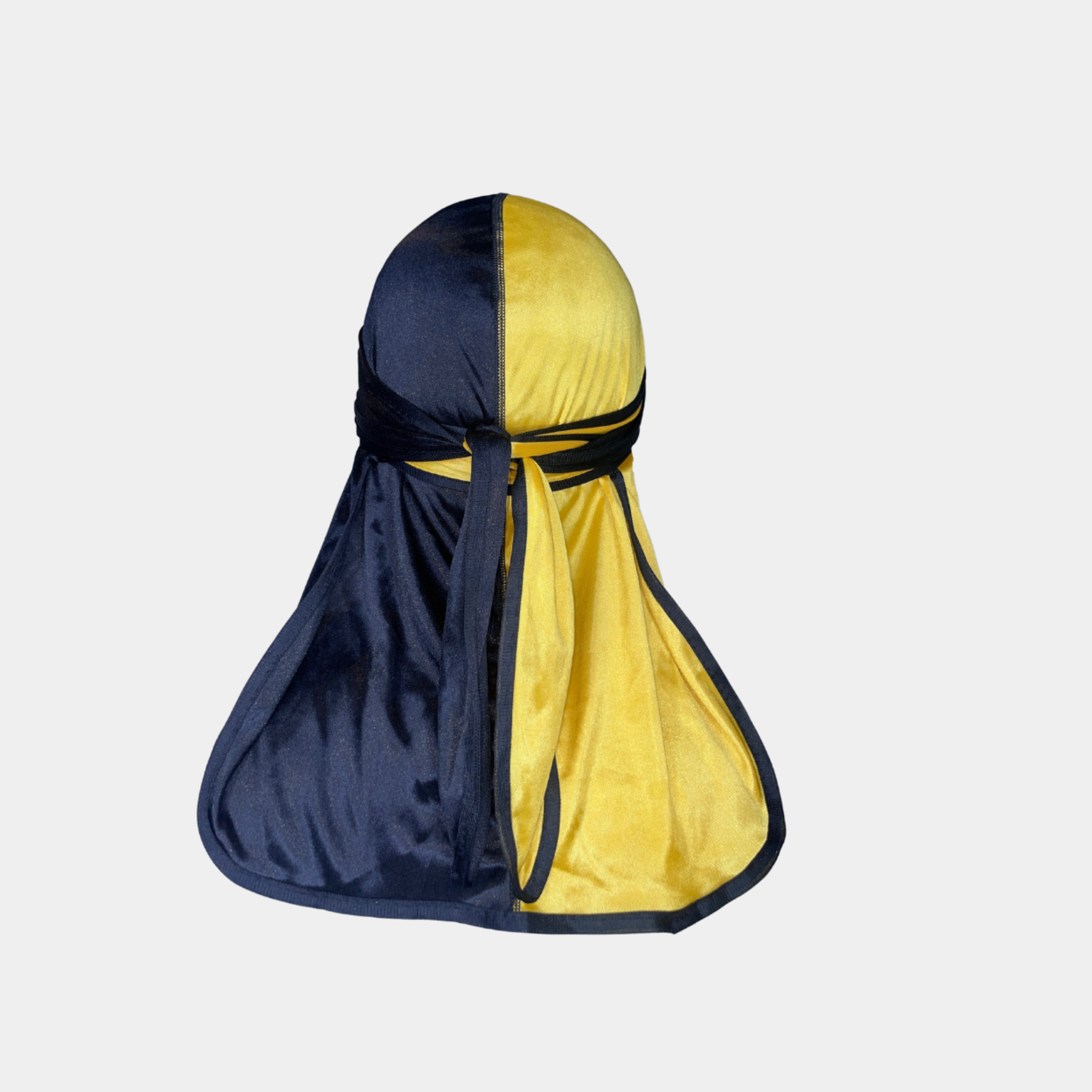 Yellow/Black Two-Tone Silky Durag