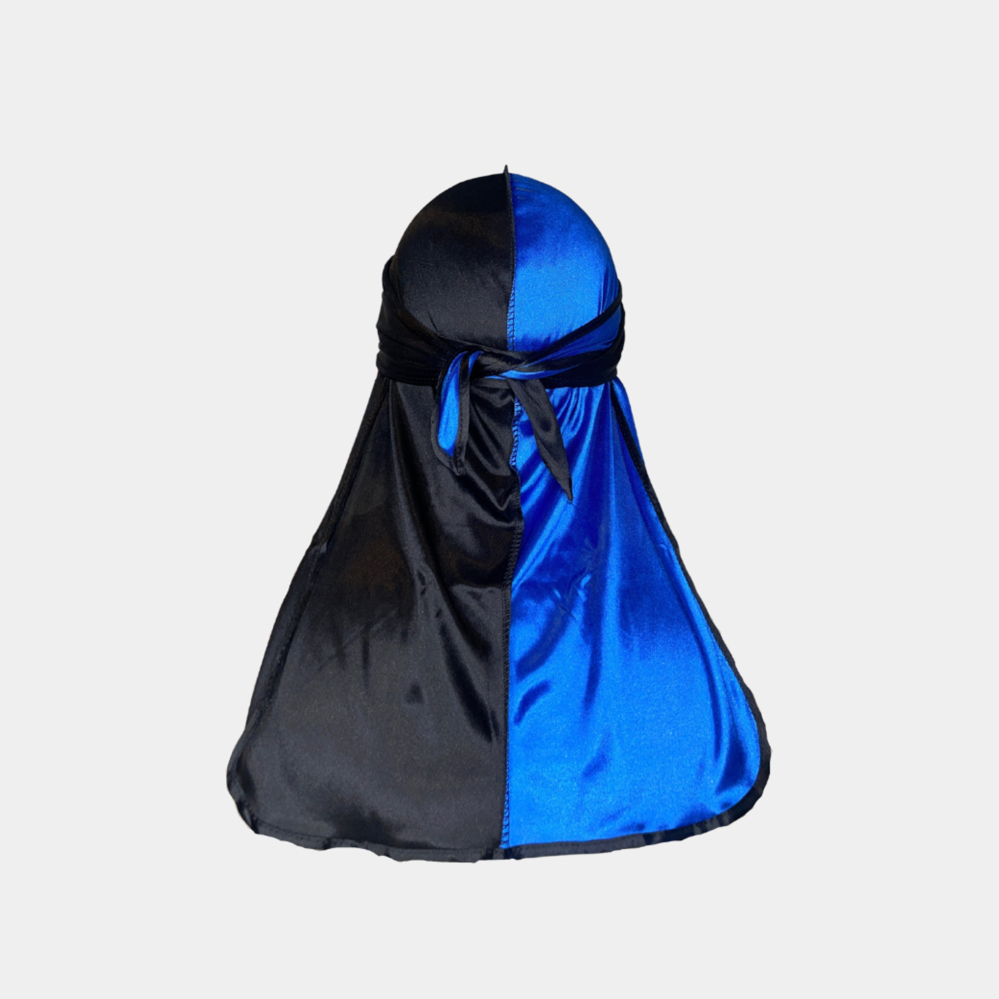 Blue/Black Two-Tone Silky Durag