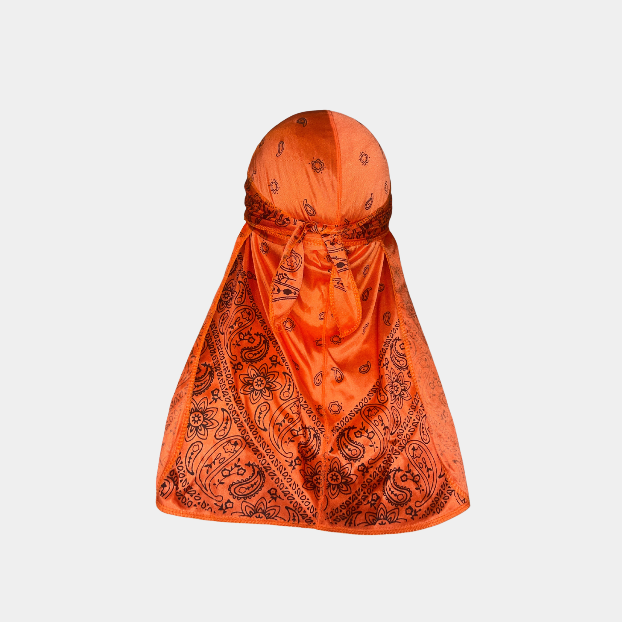 Orange Bandana Silky Durag