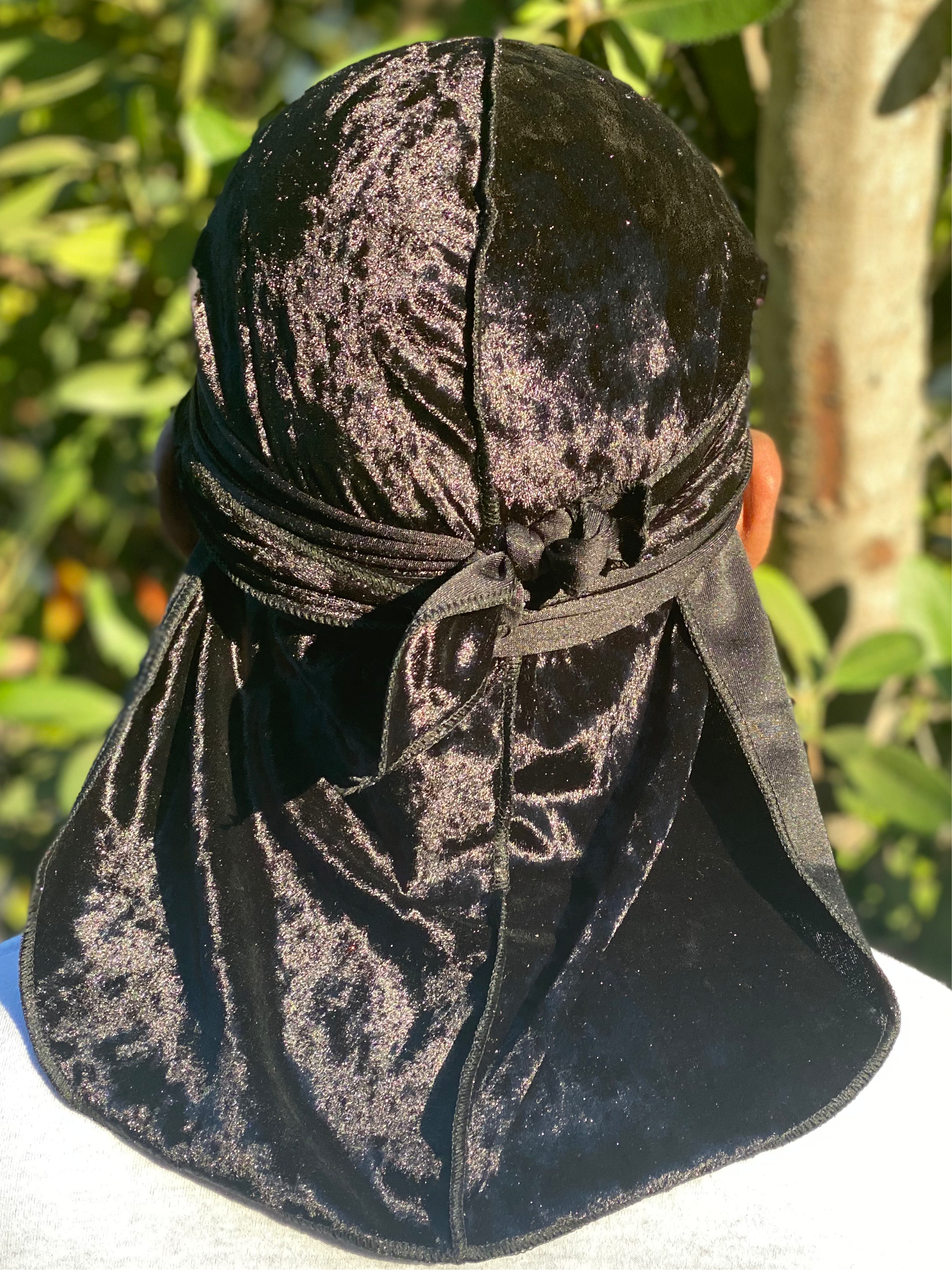 Luxury "Onyx" Velvet Durag