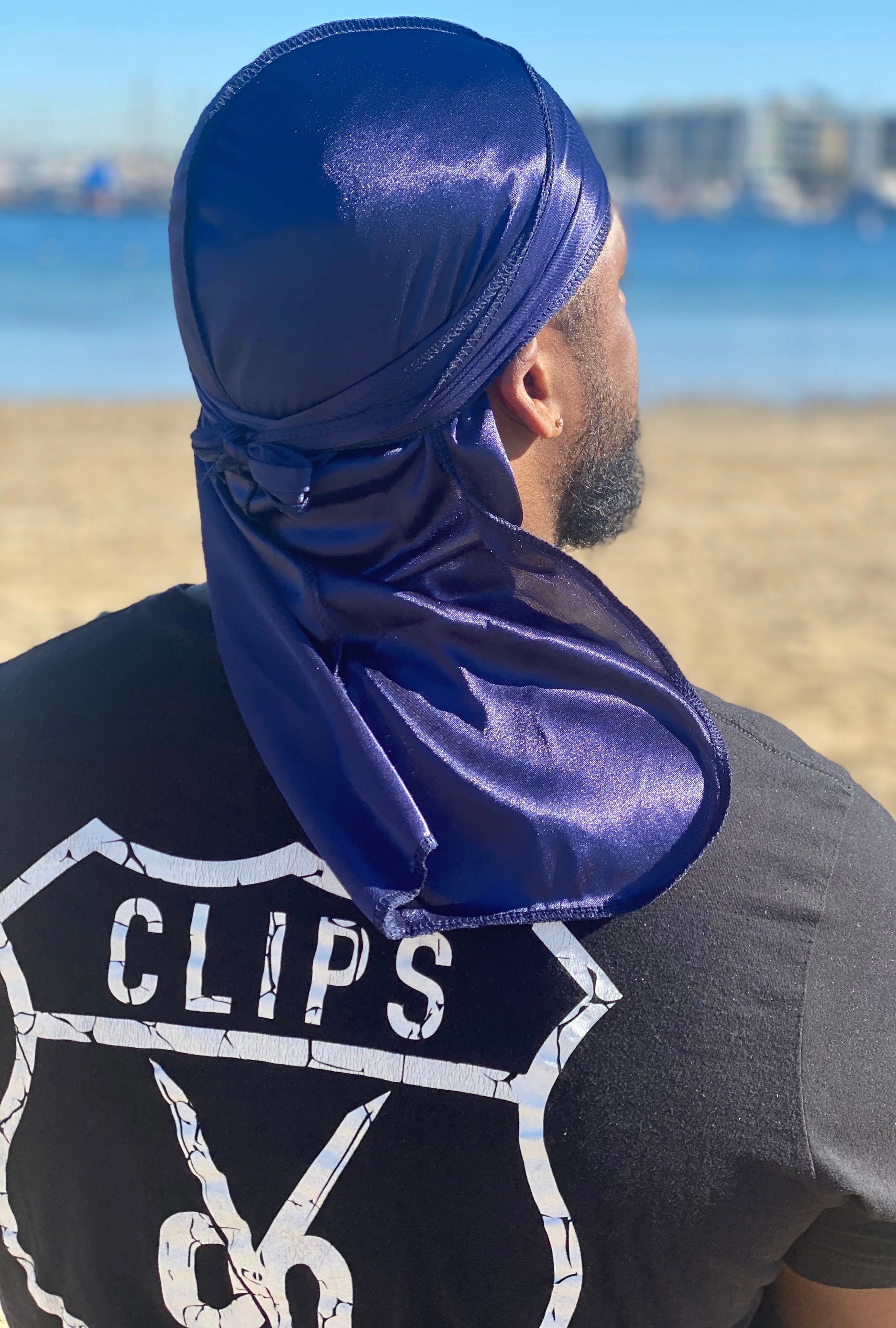 Navy "Midnight" Blue Silky Durag
