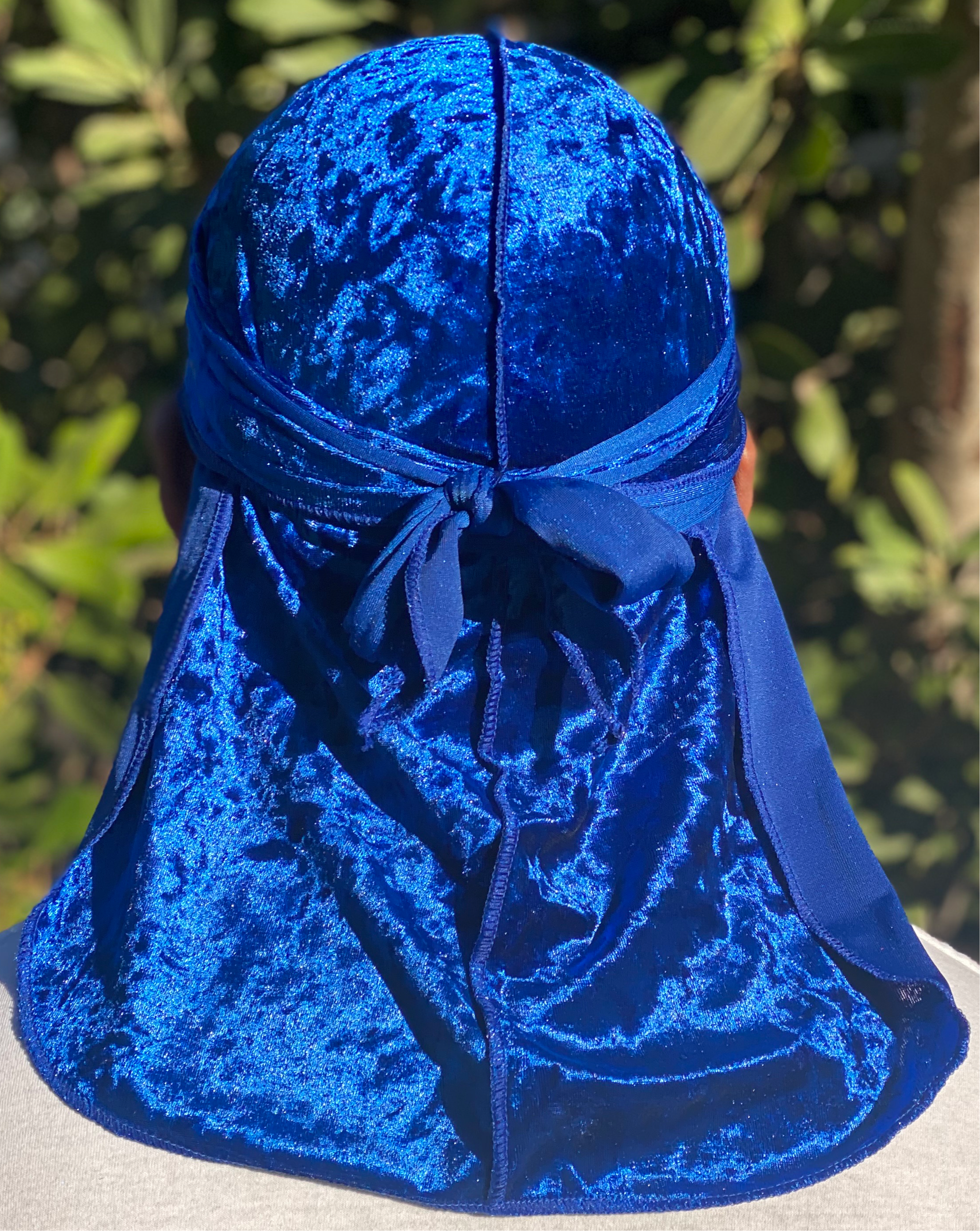 Luxury "Sapphire" Velvet Durag
