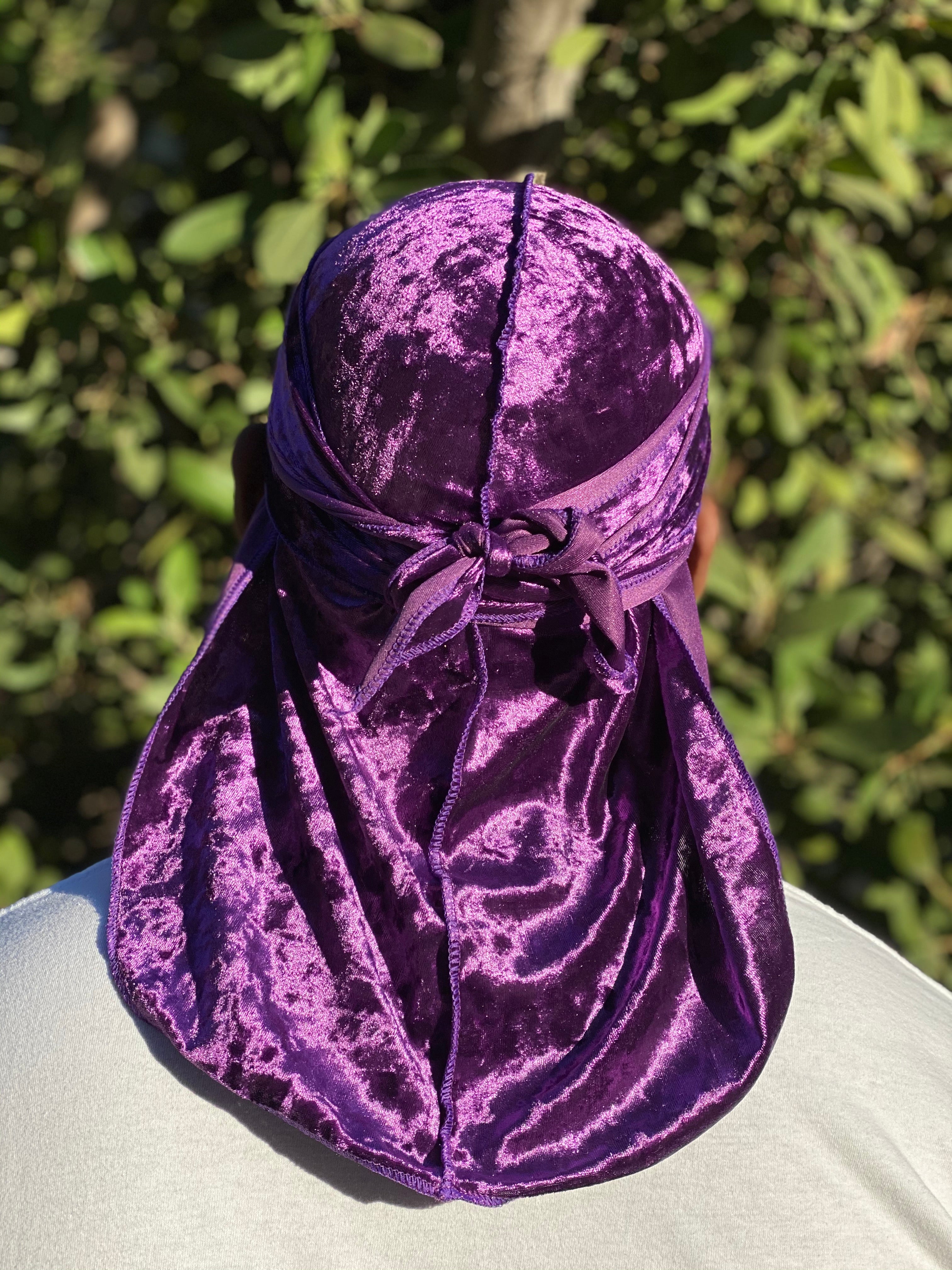 Luxury "Amethyst" Velvet Durag