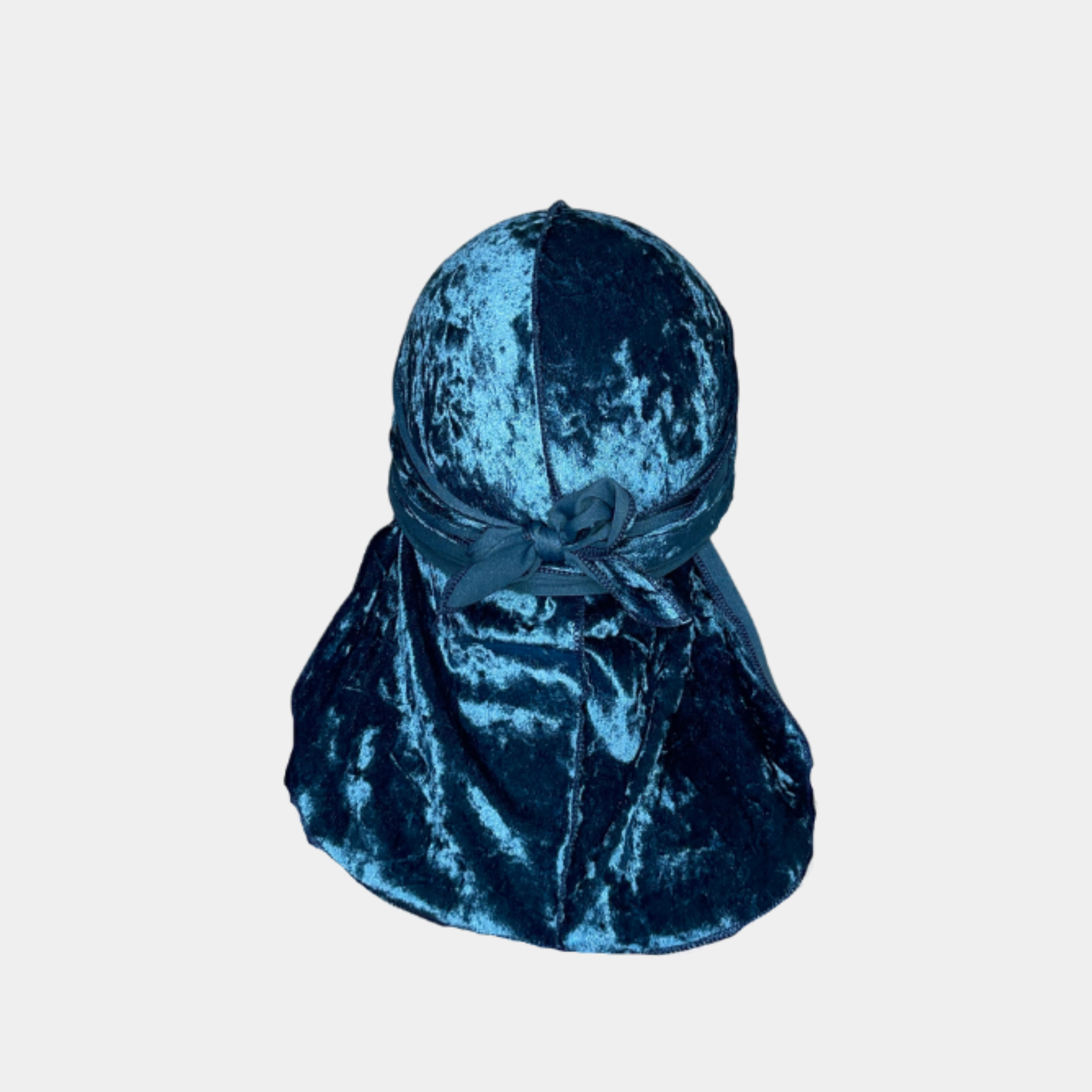 Luxury "Blue Zircon" Velvet Durag