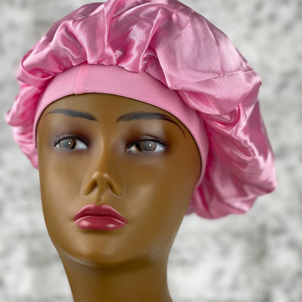 Pink Satin Bonnet MoorDrip