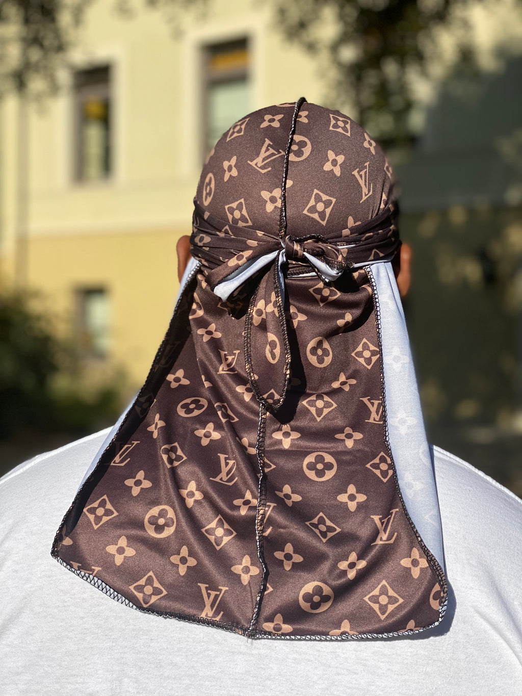 Red And White Lv Durag